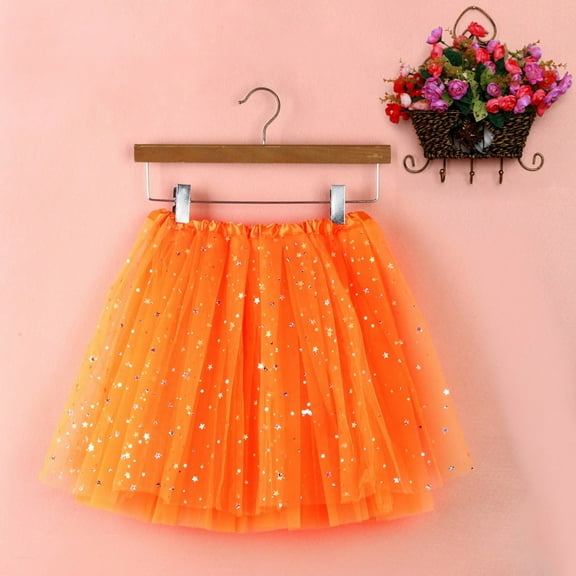 Idoravan Women's Basic Versatile Skirt Womens High Quality Pleated Gauze Short Skirt Adult Dancing Skirt
