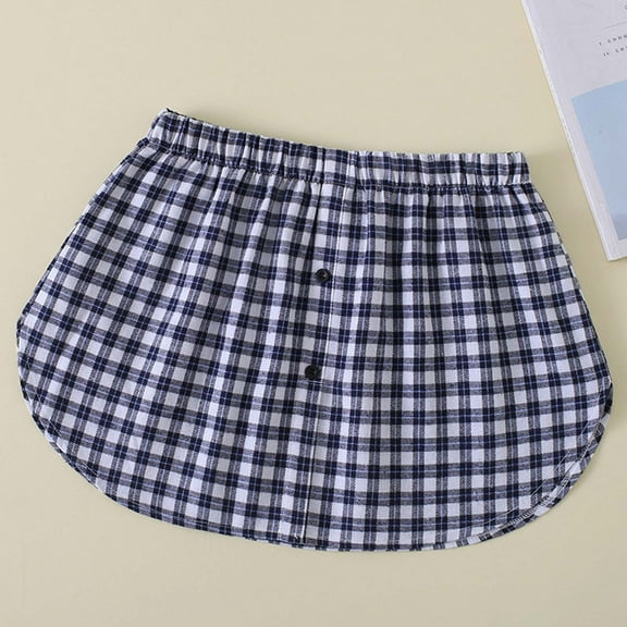 Idoravan Women's Basic Versatile Skirt Clearance Womens New High Waist Skirt - Shirt Eextender Mini Skirt Slim Casual Skirt