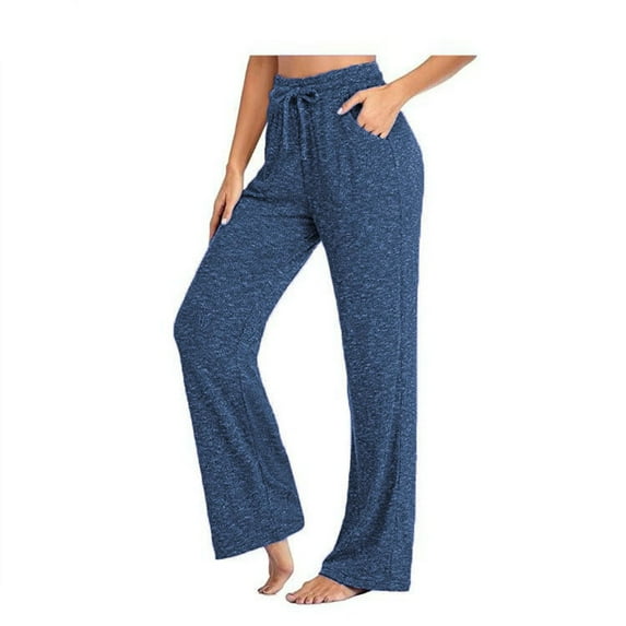 Idoravan Women's Plus Size Pants Clearance Fashion Women Casual Pants Yoga Quick-Drying Trousers Wide Leg Pants