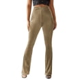 thumbnail image 1 of Idoravan Women's Size Pants Womens Casual Pantsbell-bottoms Solid Waist Long Pants, 1 of 8