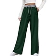 thumbnail image 1 of Idoravan Women's Plus Size Pants Womens Loose Wide Leg Pants High Waist Straight Pants Casual Pants, 1 of 1