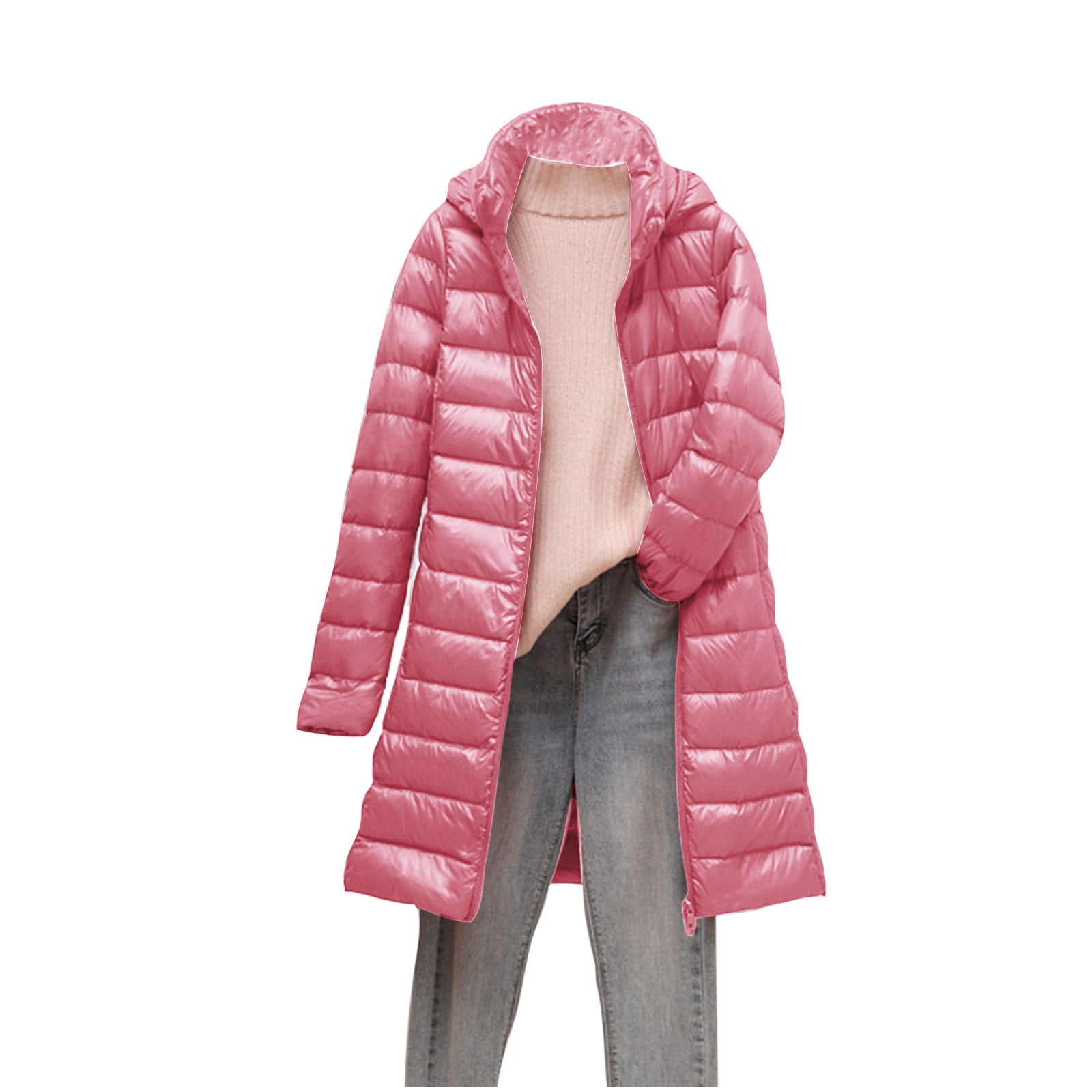 Idoravan Women's Quilted Puffer Coat,Women's Down Jacket Lightweight