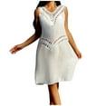 thumbnail image 1 of Idoravan Long Dresses for Women Summer Womens Bathing Suit Bikini Swimsuit Coverup Beach Crochet Loose Hollow Out Coverup Skirt, 1 of 6