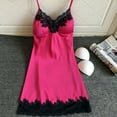 thumbnail image 1 of Idoravan Womens Nightgown Chemise Sleeveless Sleepwear Full Slip Lace Sling Vest Nightdress, 1 of 1