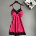thumbnail image 1 of Idoravan Womens Nightgown Chemise Sleeveless Sleepwear Full Slip Lace Sling Vest Nightdress, 1 of 1
