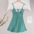thumbnail image 1 of Idoravan Womens Nightgown Chemise Sleeveless Sleepwear Full Slip Lace V-neck Nightwear, 1 of 1