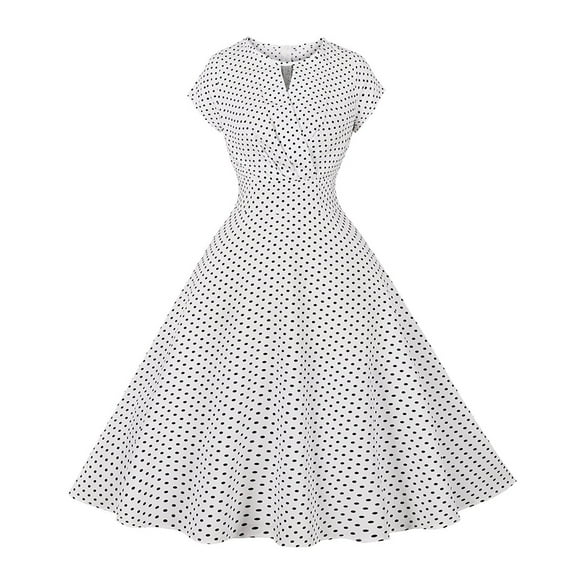 Idoravan Womens Sleeveless Dresses Women's Summer Dresses For Women Beach Floral Print Sleeveless Tank Swing Dress