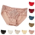 thumbnail image 1 of Idoravan Womens Underwear Womens Underwear Comfortable Women's Large Size Underwear Low Waist Breathable Nylon Briefs Ice Silk Seamless Underwear, 1 of 4