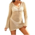 thumbnail image 1 of Idoravan Beach Vacation Clothes for Women 2025 Women’s Bathing Suit Cover Up For Beach Pool Swimwear Crochet Dress, 1 of 8