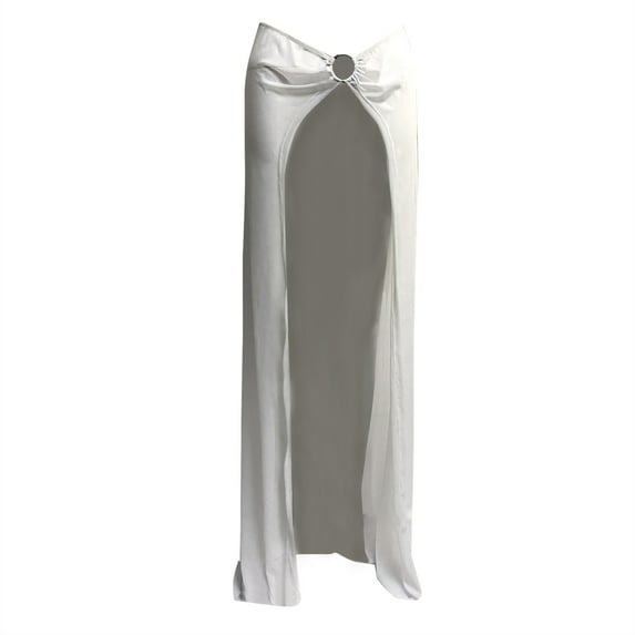 Idoravan Beach Vacation Essentials for Women Beach Vacation Clothes for Women 2025 Women Color Sexy Ring Beach Sunscreen Dress Mesh Skirt Bikini Blouse