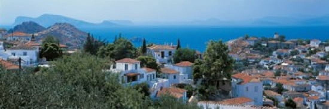 Idra Island Greece Canvas Art - Panoramic Images (36 x 12)