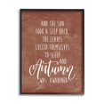 thumbnail image 1 of Idyllic Autumn Calligraphy Phrase Brown Rustic Background Inspirational Graphic Art Framed Art Print Wall Art, 1 of 5
