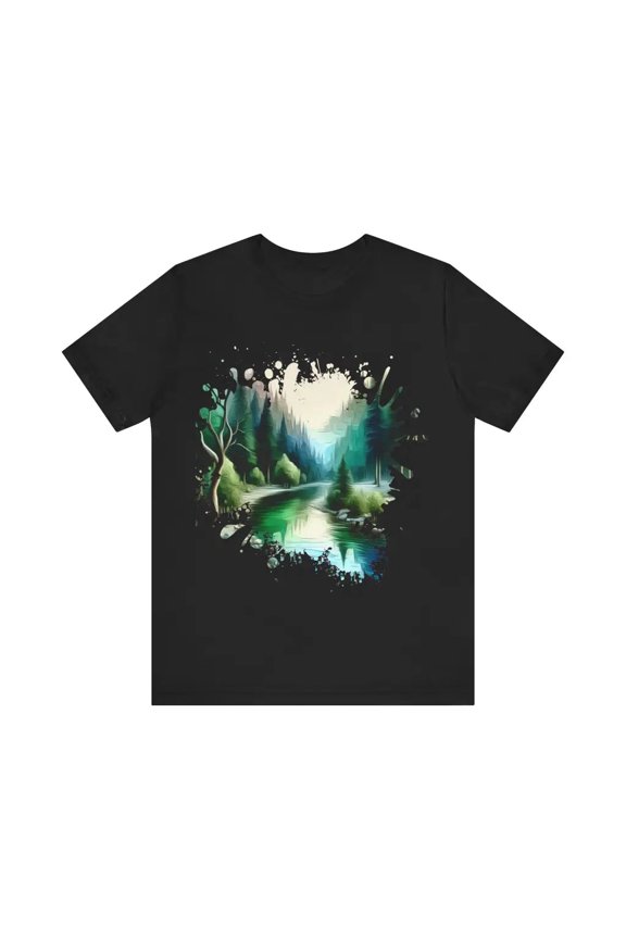 Idyllic Wilderness Stream - Jersey Short Sleeve Tee