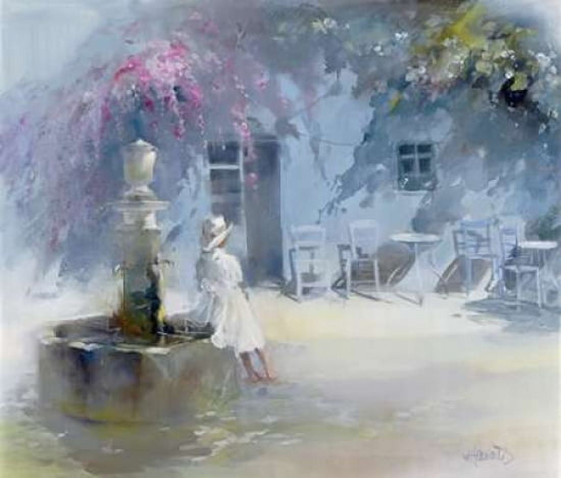 Idyllic blue Canvas Art - Willem Haenraets (24 x 24)