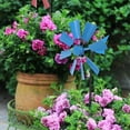 thumbnail image 1 of Idyllic wrought iron multicolor garden plug-in rotating windmill gardening courtyard villa decoration outdoor windmill plug-in, 1 of 9
