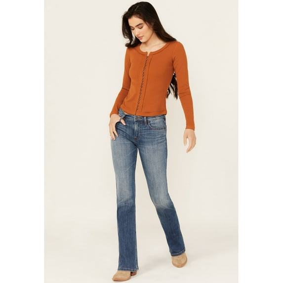 Idyllwind Women's Rebel Mid Rise Bootcut Stretch Denim Jeans - IWFA24J15-MDW 14W x 30L