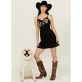 thumbnail image 1 of Idyllwind Women's Bee Embroidered Beaded Mini Dress - IWSU24D43-BLK   US, 1 of 4