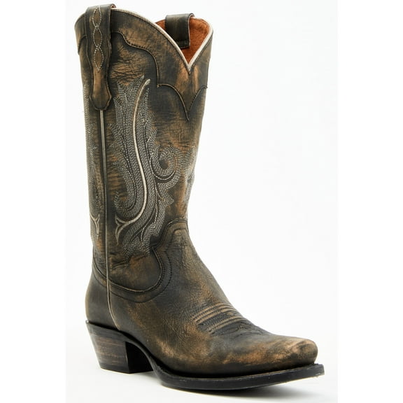 Idyllwind Women's Lawless Distressed Western Boot Square Toe Black 8 1/2 M  US