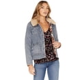 thumbnail image 1 of Idyllwind Women's Light Wash Reversible Sherpa Blanket Denim Jacket - IWFA22O9 XX-  US, 1 of 4