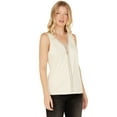 thumbnail image 1 of Idyllwind Women's Lilywood Beaded Front Faux Suede Tank Top Off White Large  US, 1 of 4