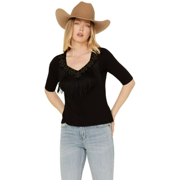 Idyllwind Women's Linder Fringe Front Tree Black X-Small US