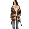 thumbnail image 1 of Idyllwind Women's Lynn Southwestern Print Faux Fur Collar Shacket - IWHO23O45   US, 1 of 4