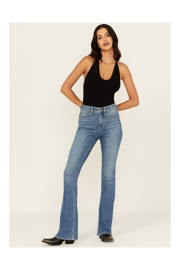 Idyllwind Women's Legend High Rise Bootcut Super Stretch Denim Jeans Medium Wash 14W x 34L