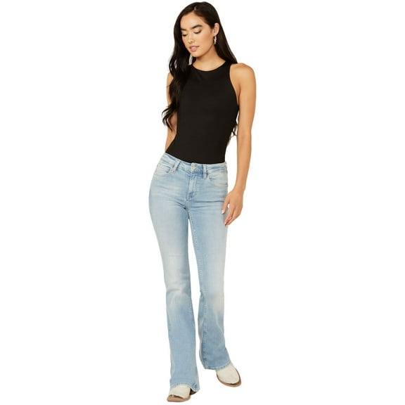 Idyllwind Women's Rebel Mid Rise Bootcut Stretch Denim Jeans - IWFA23J62-LTW 16W x 34L