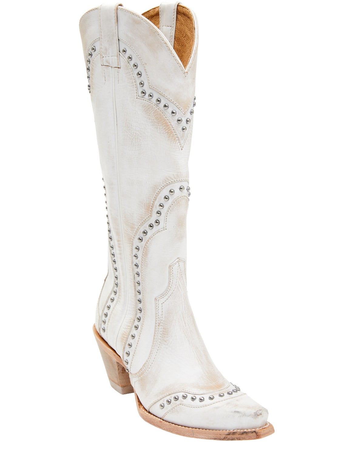 ARIAT Women's Pearl Snow White Western Boot Snip Toe White, White