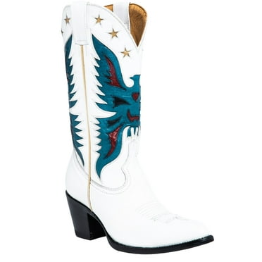 Idyllwind Women's Viceroy Western Boot Round Toe White 8 M  US