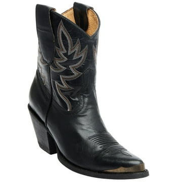 Idyllwind Women's Wheels Western Booties Round Toe Black 7 M  US