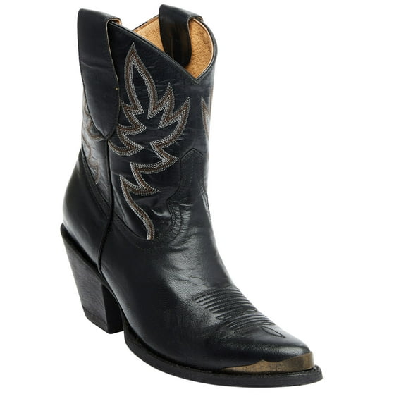 Idyllwind Women's Wheels Western Booties Round Toe Black 7 M US