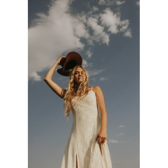 Idyllwind Women's Wyn Maxi Lace Slip Dress Ivory X-Small US