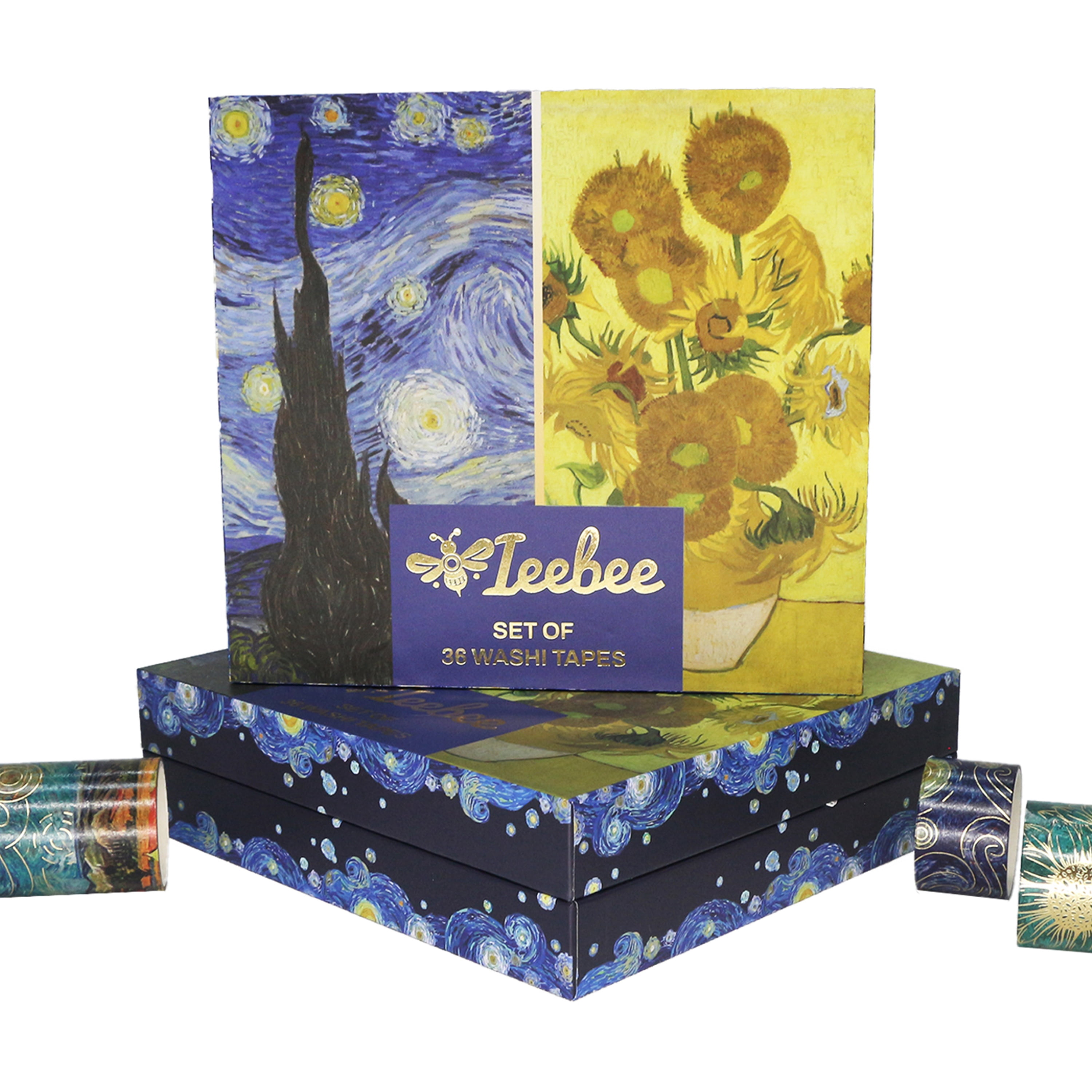 Ieebee Washi Tape Set 36/Rolls-Van Gogh