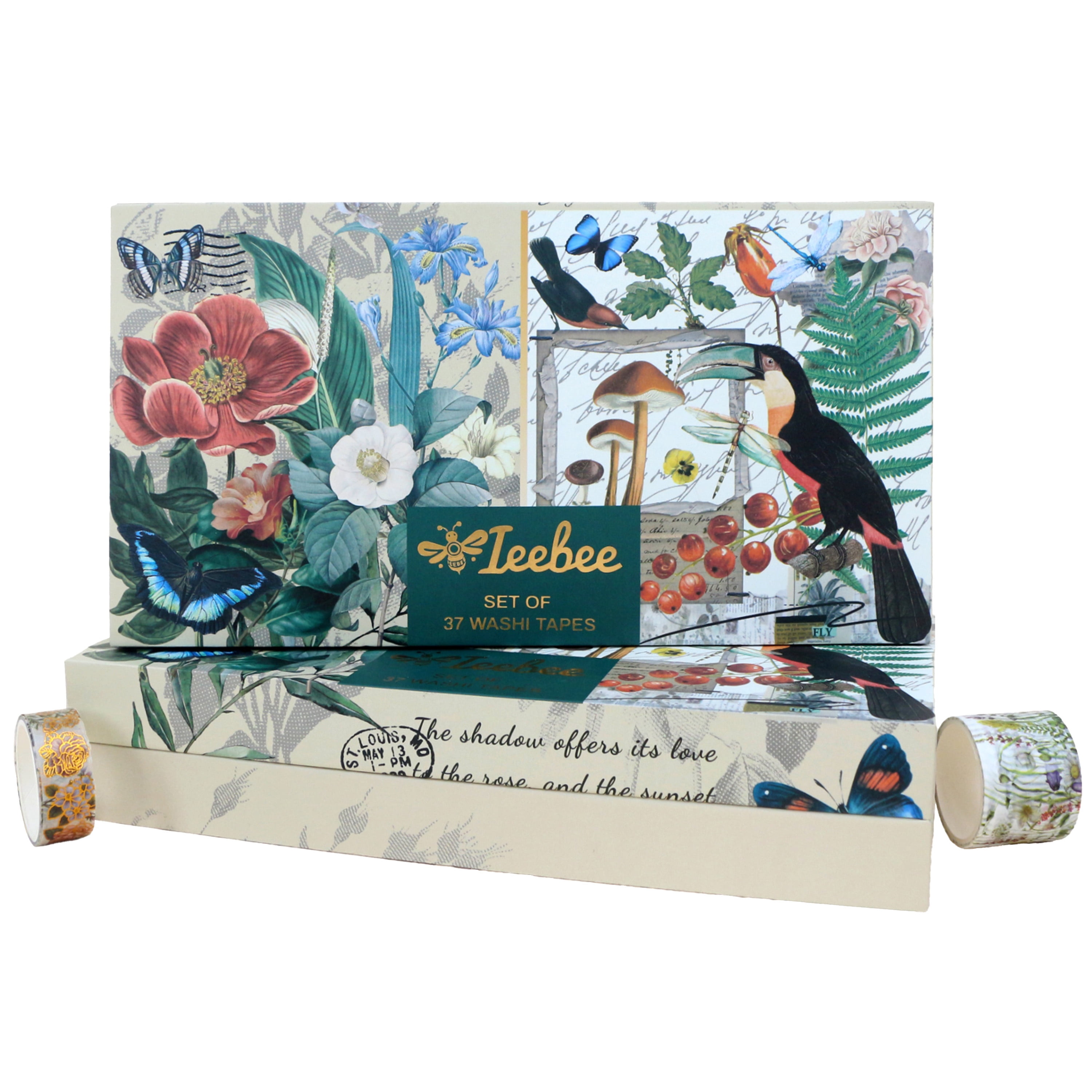 Ieebee Washi Tape Set 37/Rolls-Nature's Notes