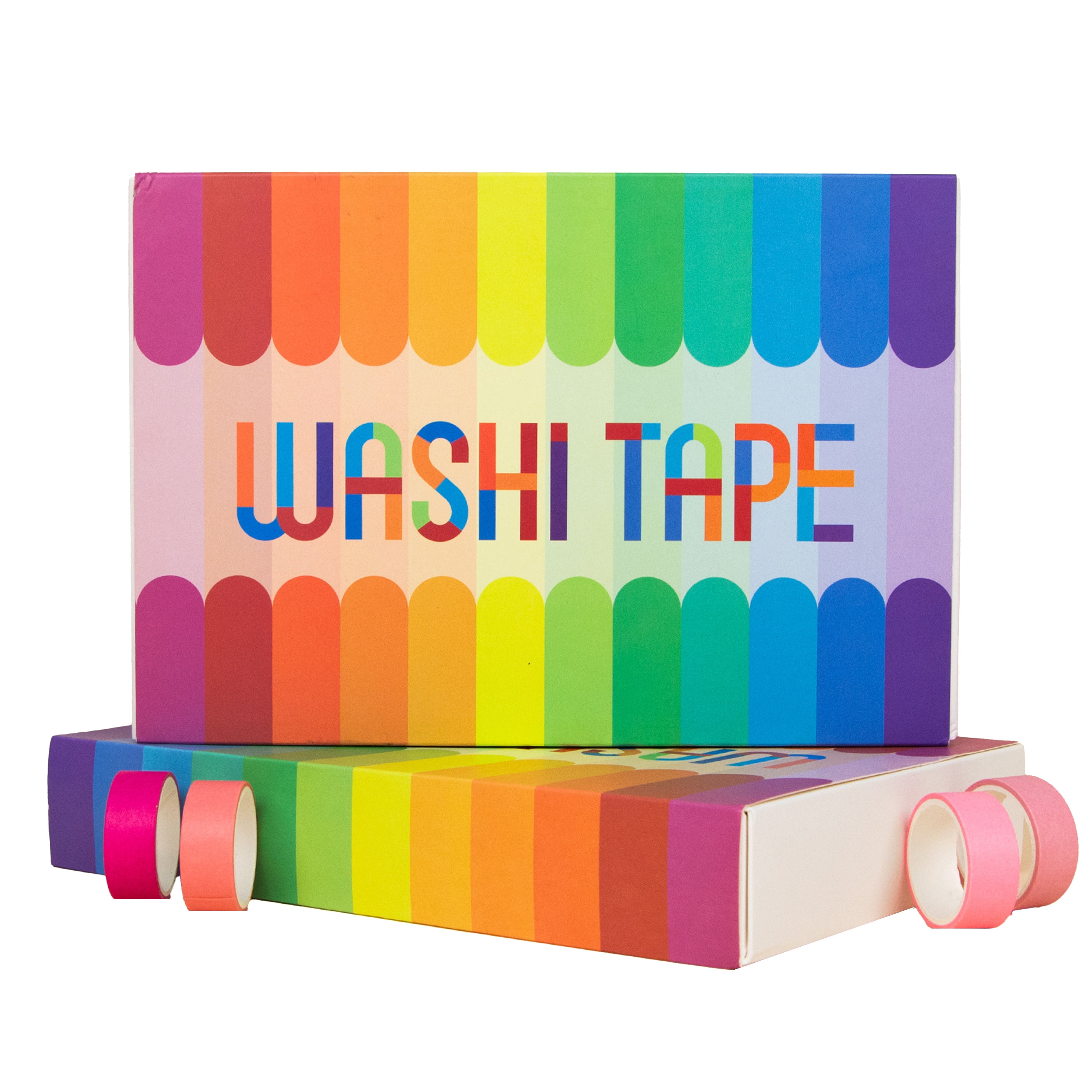 Ieebee Washi Tape Set 60/Rolls-15mm Rainbow Colors