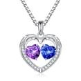 thumbnail image 1 of Iefil Jewelry for Women - Birthstone Jewelry for Women,Anniversary Birthday Gifts for Wife Girlfriend Mom | February Amethyst Purple Necklace, September Sapphire Royal Blue Necklace, 1 of 7