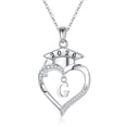 thumbnail image 1 of Iefil S925 Sterling Silver Heart Pendant Necklace for Women, Graduation Necklace Gifts, Graduation Gifts 2026, Fine Jewelry, G, 1 of 7