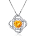 thumbnail image 1 of Iefil Wife Gift Ideas - Anniversary Women Gifts | Citrine Yellow Necklace, November Birthstone Necklace, 1 of 6