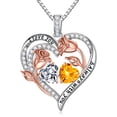 thumbnail image 1 of Iefil Wife Gifts - Anniversary Jewelry Gift for Her, Womens Necklace, April November Birthstone Necklace, Topaz Citrine Jewelry, 1 of 7