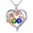 thumbnail image 1 of Iefil Womens Jewelry - Birthstone Jewelry for Women, August September Birthstone Necklace, Peridot Sapphire Necklace, 1 of 7