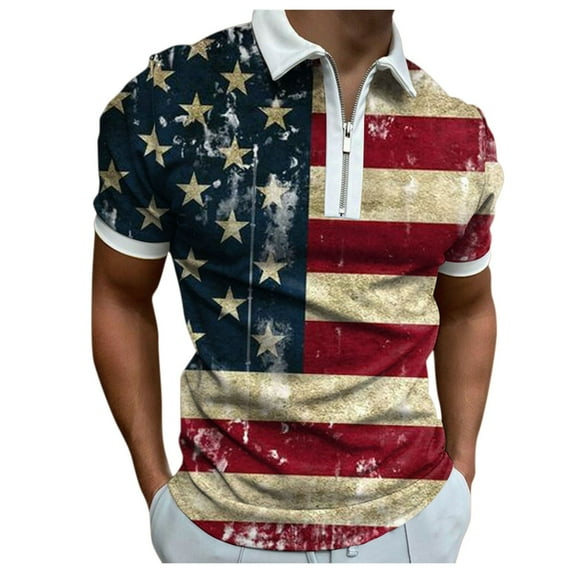 Ierhent 4th of July Independent Day T-Shirt USA 4th of July Independence Day Party Men's T-Shirt Collection(,M)