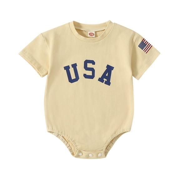 Ierhent Baby Boy Clothes Baby Boy or Girl Gender Neutral Organic Long Sleeve Bodysuit and Side Snap Long(Beige,70)