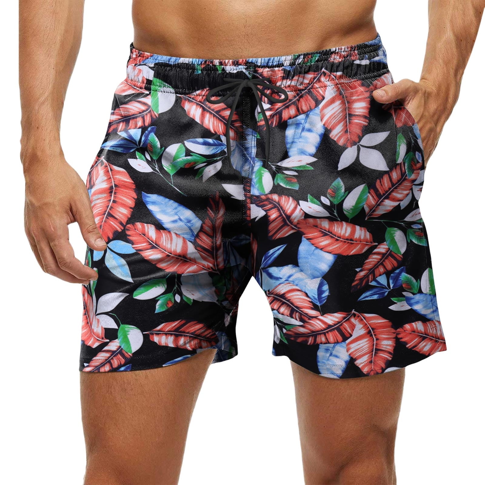 Ierhent Board Shorts Men'S Men Swim Trunks with Compression Liner 10 ...