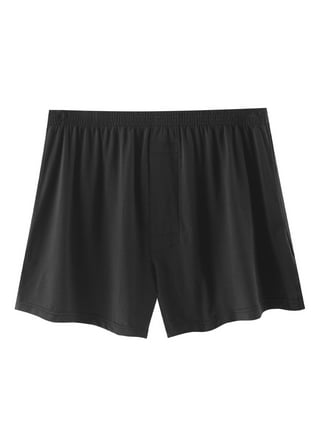 Plus Size Men's Underwear Boxer Briefs High Waist Anti-Chafing  Moisture-Wicking Underwear Performance Stretch Cotton Long Leg Trunks
