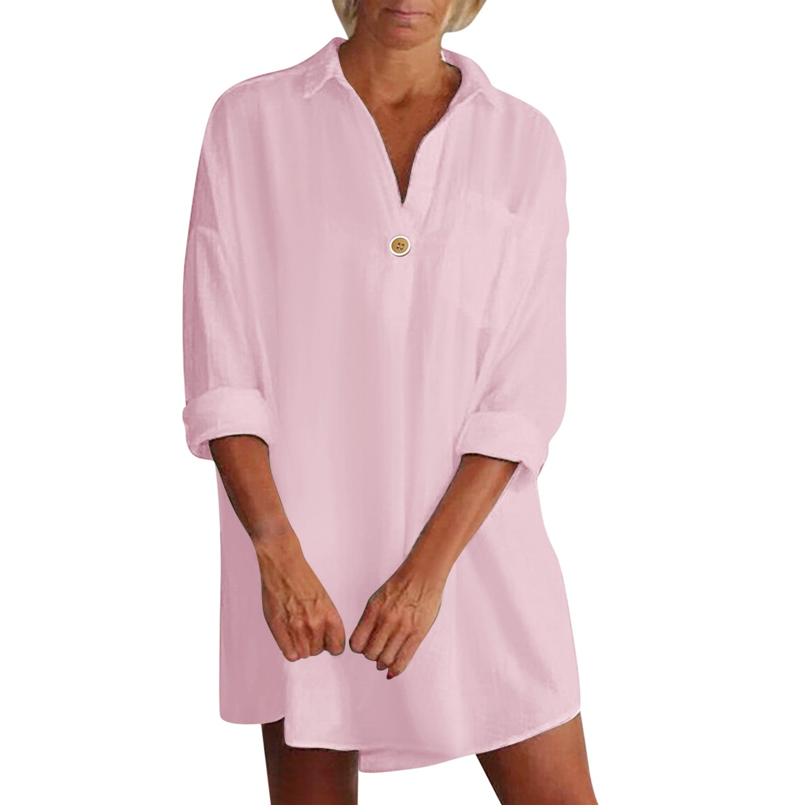 Ierhent Business Casual Dress Women Casual Long Sleeve Floral Print