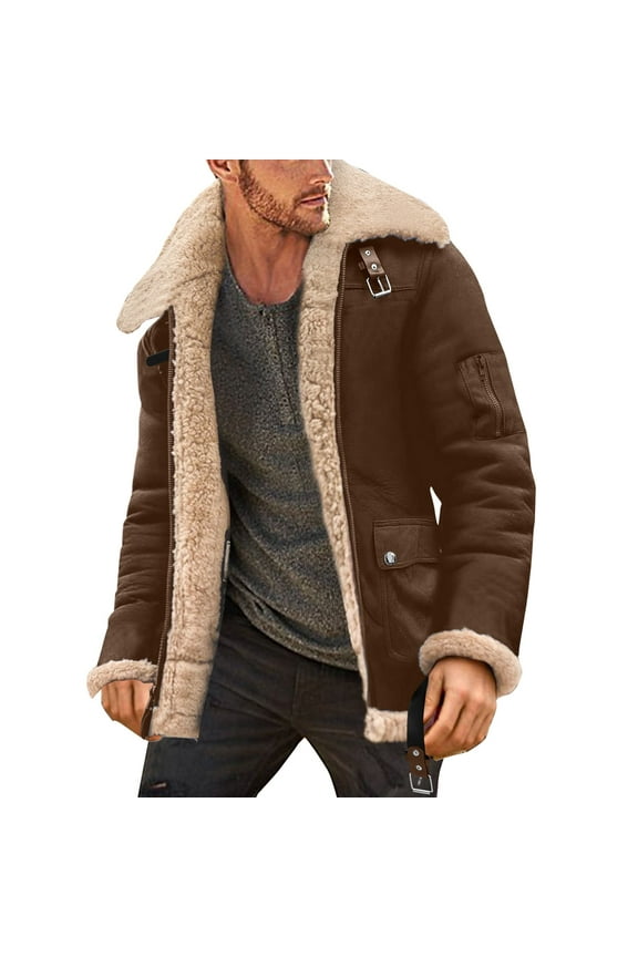 Casual Jackets for Men Men's Zip-Front Golf Jacket (Regular & Big-Tall Sizes(Khaki,XL)