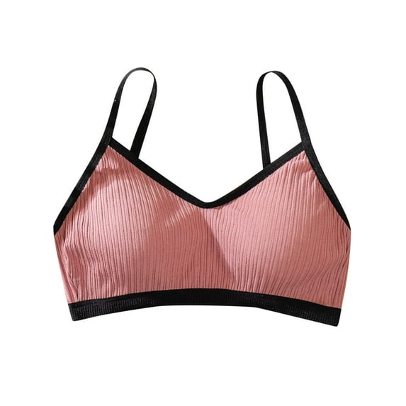 Ierhent Comfortable Bra for Women Everyday Full Coverage Cushioned Wireless Bra Body Womens(Pink,One Size)