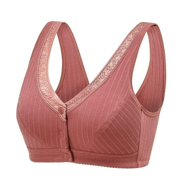Ierhent Comfortable Bras for Women Women's Easy-On Front Close Bra(A,B)