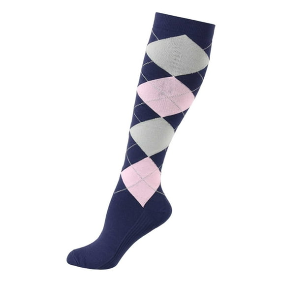 Ierhent Compression Sock Wide Calf Compression Socks for Women & Men Extra Large Size Support Socks for Nurses Running Pregnant Travel, 15-20 mmHg Pink,L